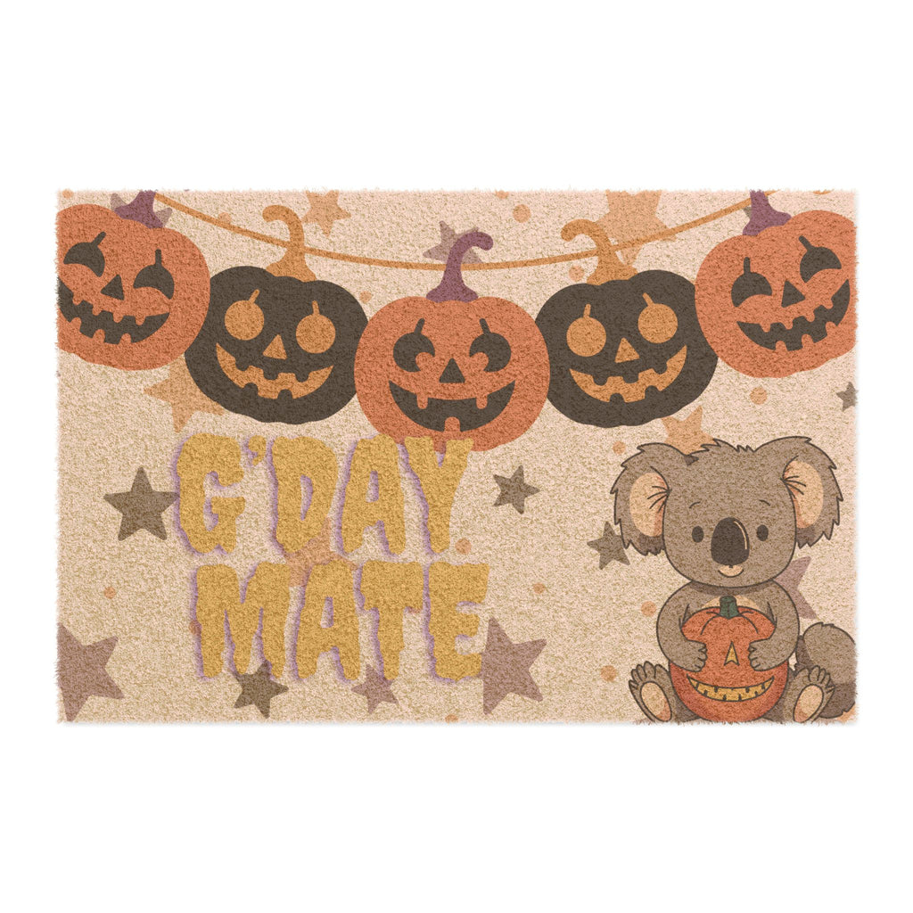 Whimsical Halloween Doormat - G'Day Mate Koala