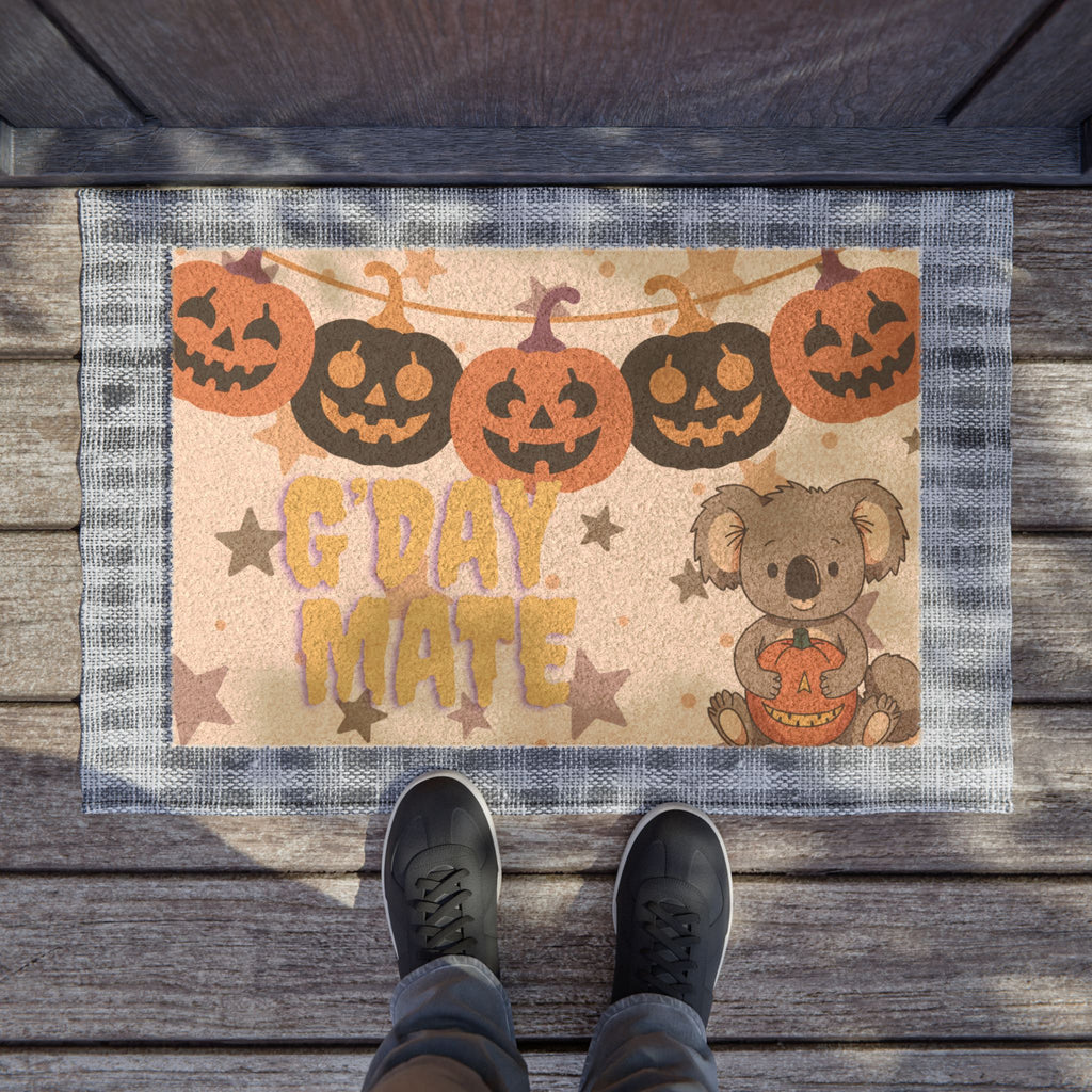 Whimsical Halloween Doormat - G'Day Mate Koala